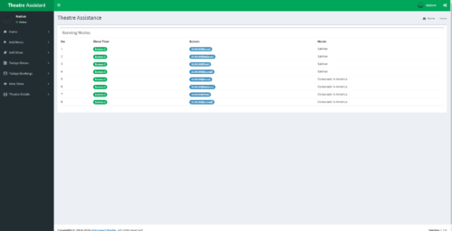 Online Movie Ticket Booking System in php