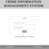 Crime information management system  PHP