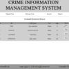 Crime information management system  PHP