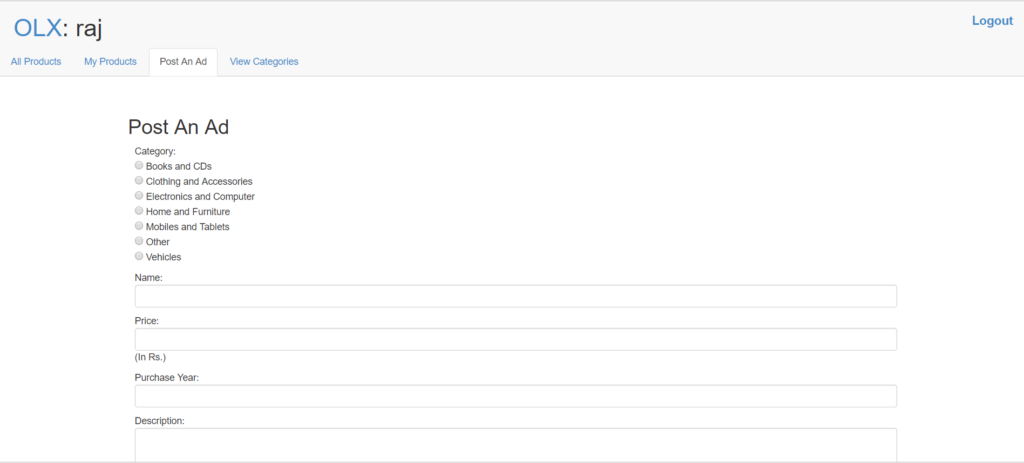 Classified Ads OLX Clone Project in PHP Mysql | Projectworlds Store