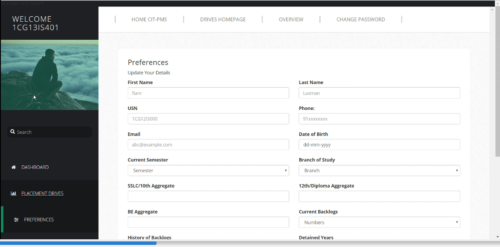 Placement Management System Project in PHP - Image 5