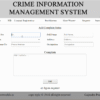 Crime information management system  PHP