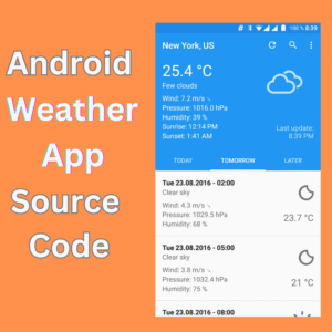 Android android weather app source code