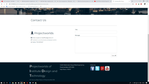 Event Management System In PHP Mysql with Source Code - Image 2