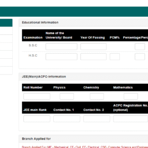 PHP Online Admission System Project