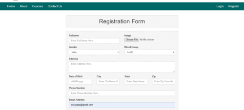PHP Online Admission System Project