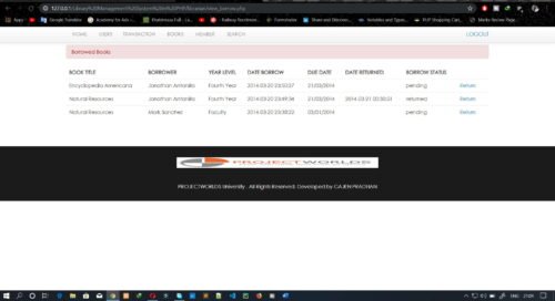 Library Management System In PHP - Image 2