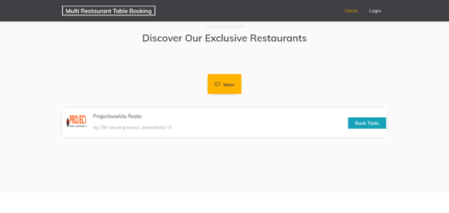Online Restaurant Table Booking System in Php with MySQL - Image 3