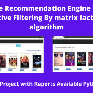 Movie Recommendation Engine using Collaborative Filtering By matrix factorizations algorithm Movie-Recommendation-Engine-using-Collaborative-Filtering-By-matrix-factorizations-algorithm