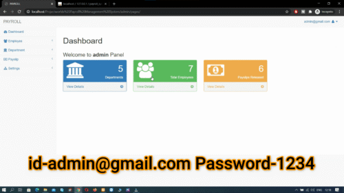 Payroll Management System Project in PHP