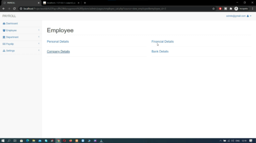 Payroll Management System Project in PHP