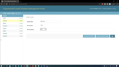 Hostel Management System Python Django - Image 3