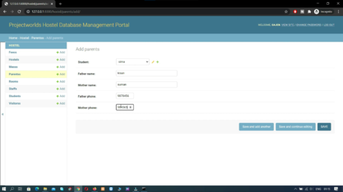Hostel Management System Python Django - Image 6