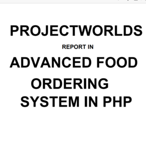 Online Food Ordering System In PHP | Advance