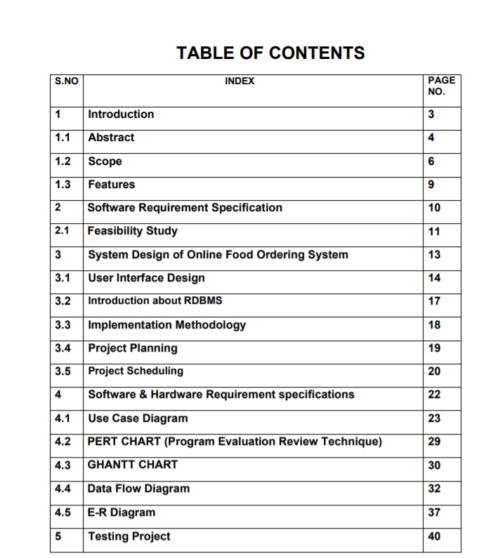 Online Food Ordering System In PHP  Advance Project Report