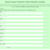 Breast Cancer Prediction Machine Learning Source Code