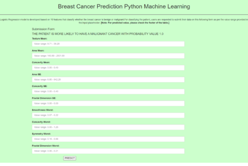 Breast Cancer Prediction Machine Learning Source Code - Image 2
