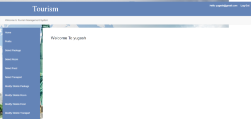 Online Tourism Management System in Java JSP Mysql