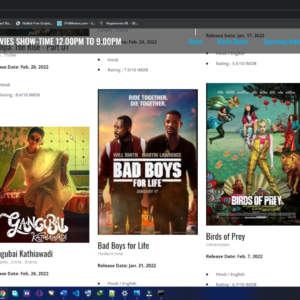 online movies ticket booking python django
