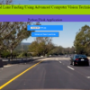 Road Lane Detection Computer Vision Python Flask Web app