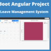 Employee Leave Management Spring Boot Mysql Angular Project with Source Code