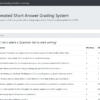 Your paragraph text Automated Answer Grading System Machine Learning Project