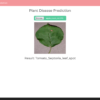 Plant Disease Prediction using CNN Flask Web App