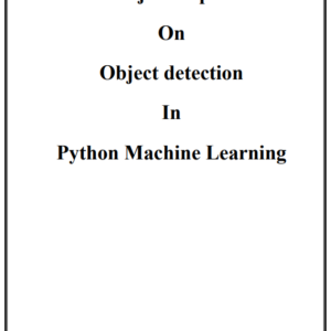 Object detection Python Machine Learning Web App Project Report