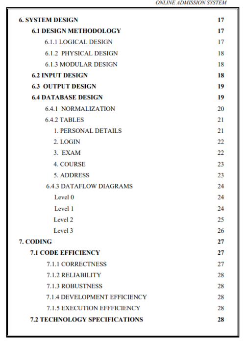 Online Admission System Project in PHP Project Report - Image 4
