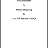 Online Shopping Java Project Report