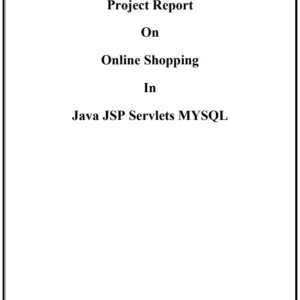 Online Shopping Java Project Report