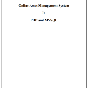 Asset Management System PHP Project Report