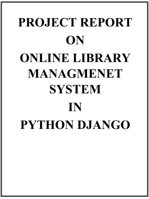 Library Management System Django Project Report
