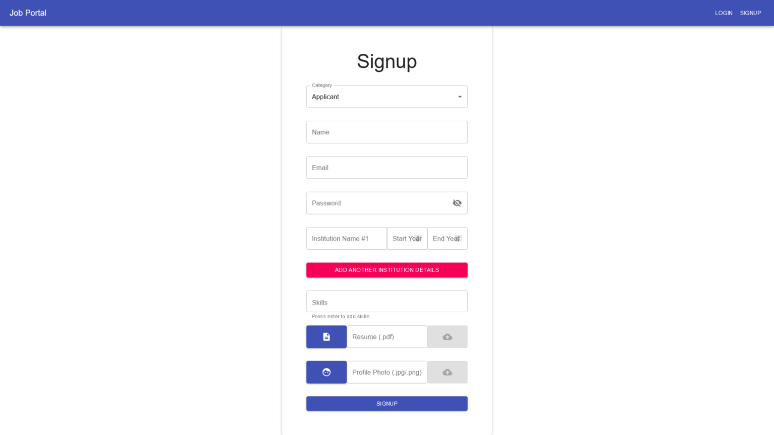 Online Job Portal MERN Stack React MongoDB Nodejs | Projectworlds Store