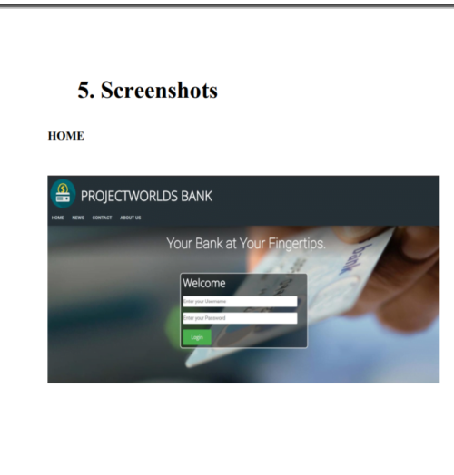 Online Banking System PHP Project Report - Image 3