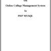 1 Online College Management PHP Project Report