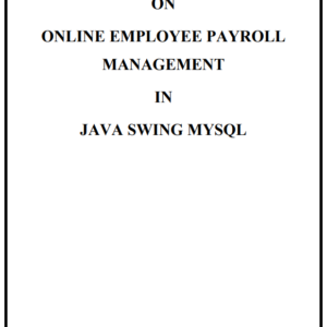 Payroll Management Project JAVA Report