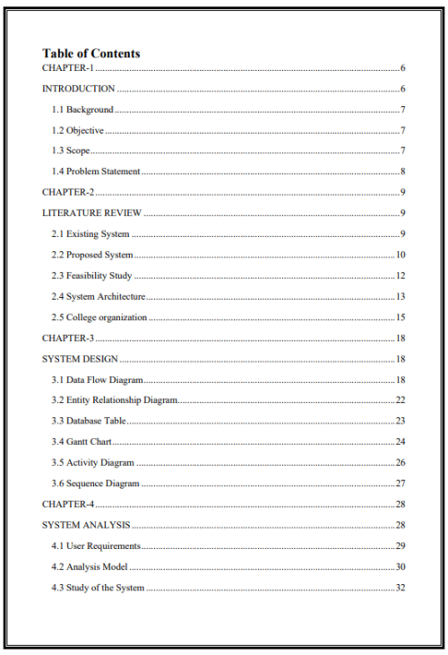 Online College Management PHP Project Report - Image 2