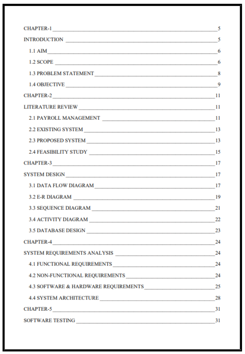 Payroll Management Project JAVA Report - Image 2