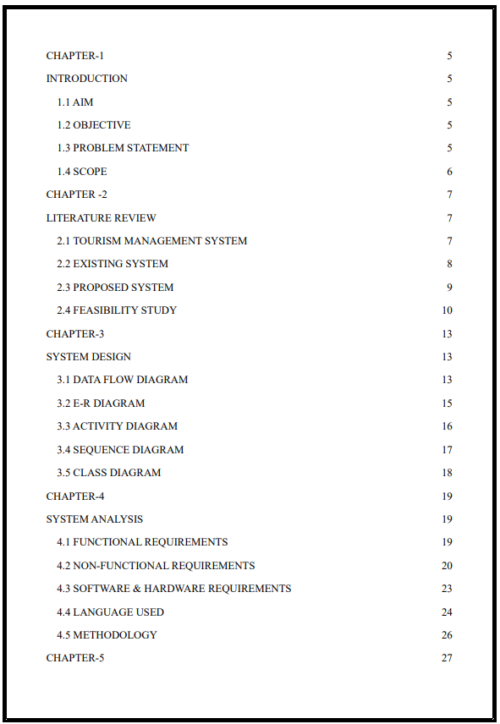 Online Tourism Management System Project Report - Image 2