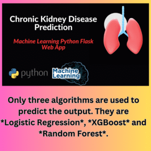 Add a subheading Chronic kidney disease prediction Flask web app