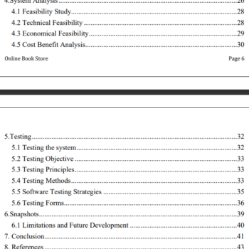 Online Book Store in PHP MySQL Project Report