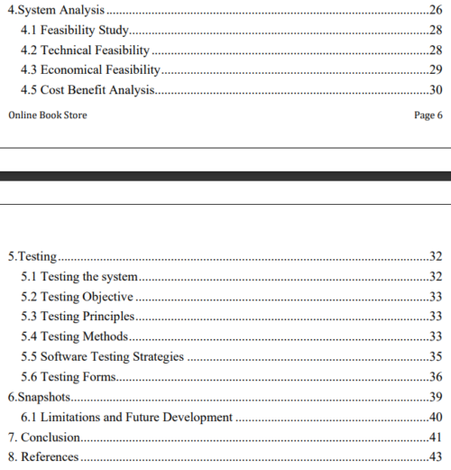 Online Book Store in PHP MySQL Project Report