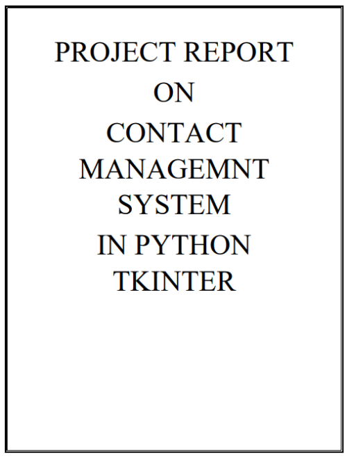 Screenshot 2023-11-22 133111 Contact Management System Python Project Report