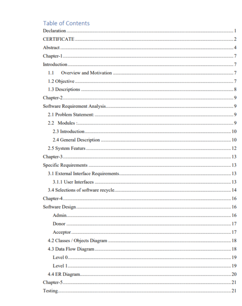 Online Blood Bank Management System PHP Project Report