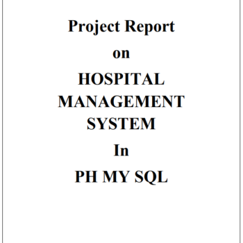 Hospital Management System PHP Project Report