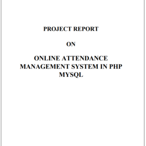 Screenshot 2023-11-22 164117 Online Attendance System in PHP MySQL Project Report