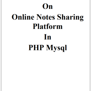 Screenshot 2023-11-22 181313 Online Notes Sharing Platform PHP Mysql Project Report
