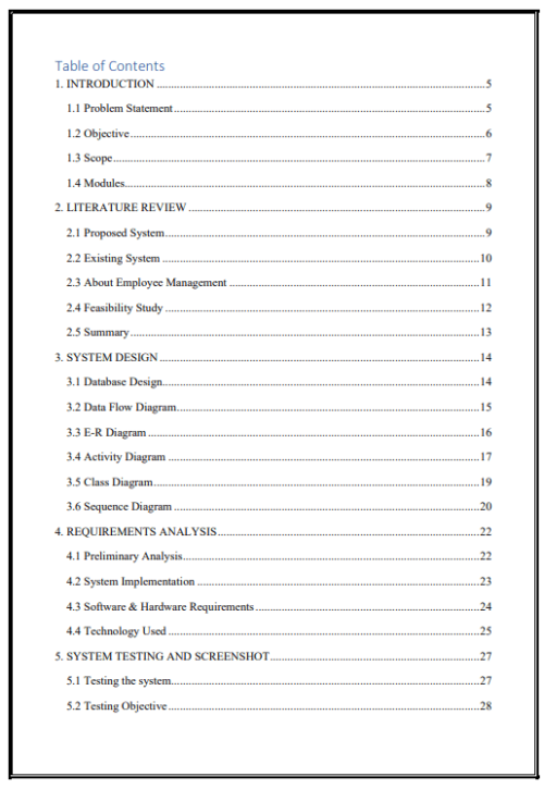 Employee Management System Project In PHP MYSQL Project and Report - Image 2
