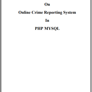Screenshot 2023-12-01 000222 Online Crime Reporting System Project in PHP Mysql Project Report
